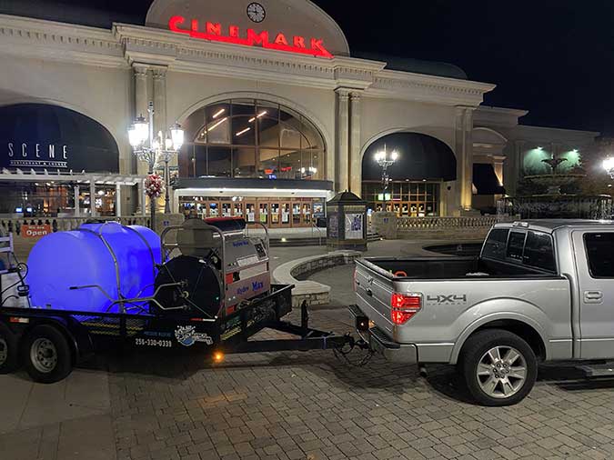 Commercial Power Washing Bridge Street Town Centre in Huntsville AL