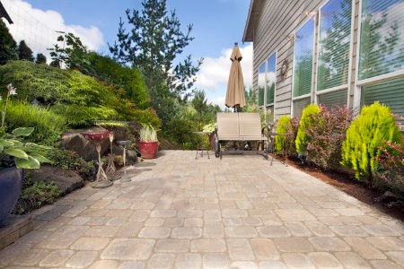 Concrete patio cleaning