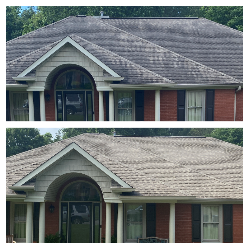 Roof Cleaning in Owens Cross Roads, Huntsville, Alabama